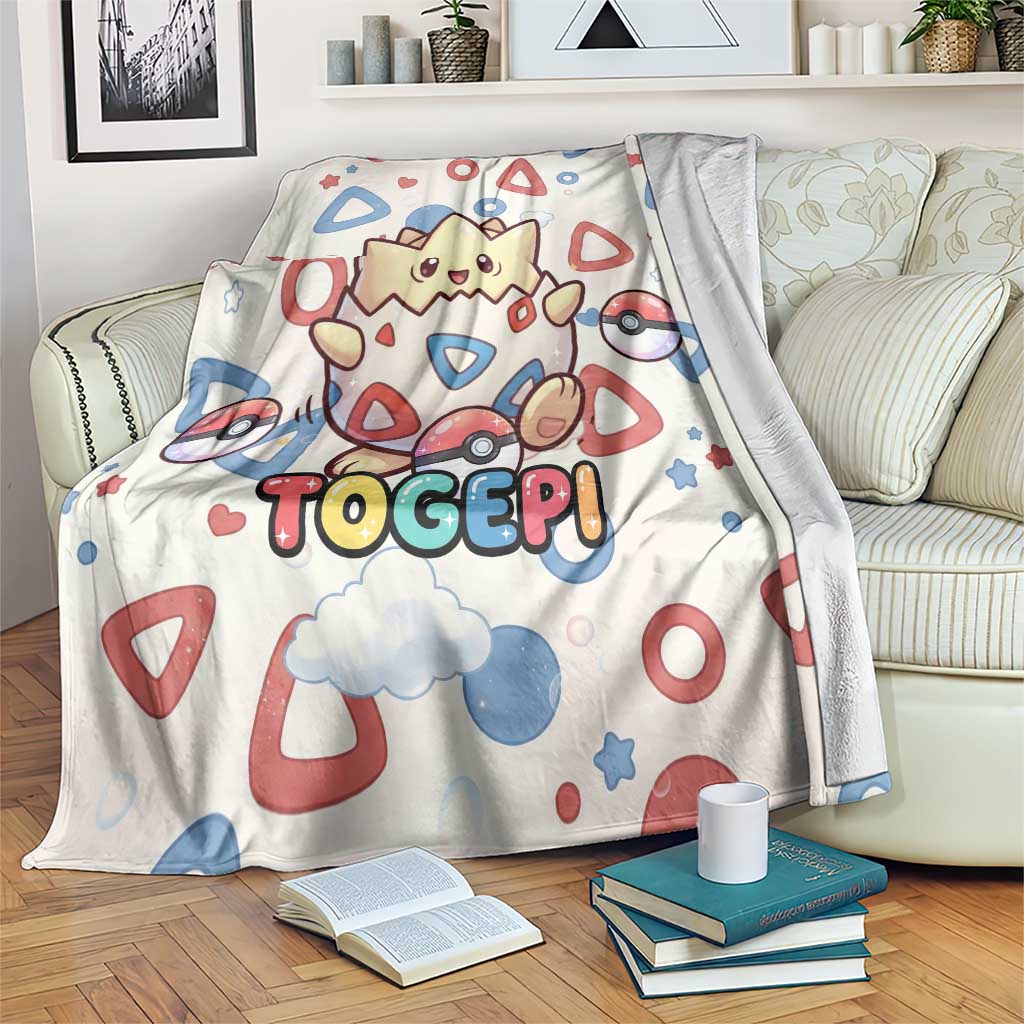 Togepi Blanket Joyful Eggshell Whimsy Art