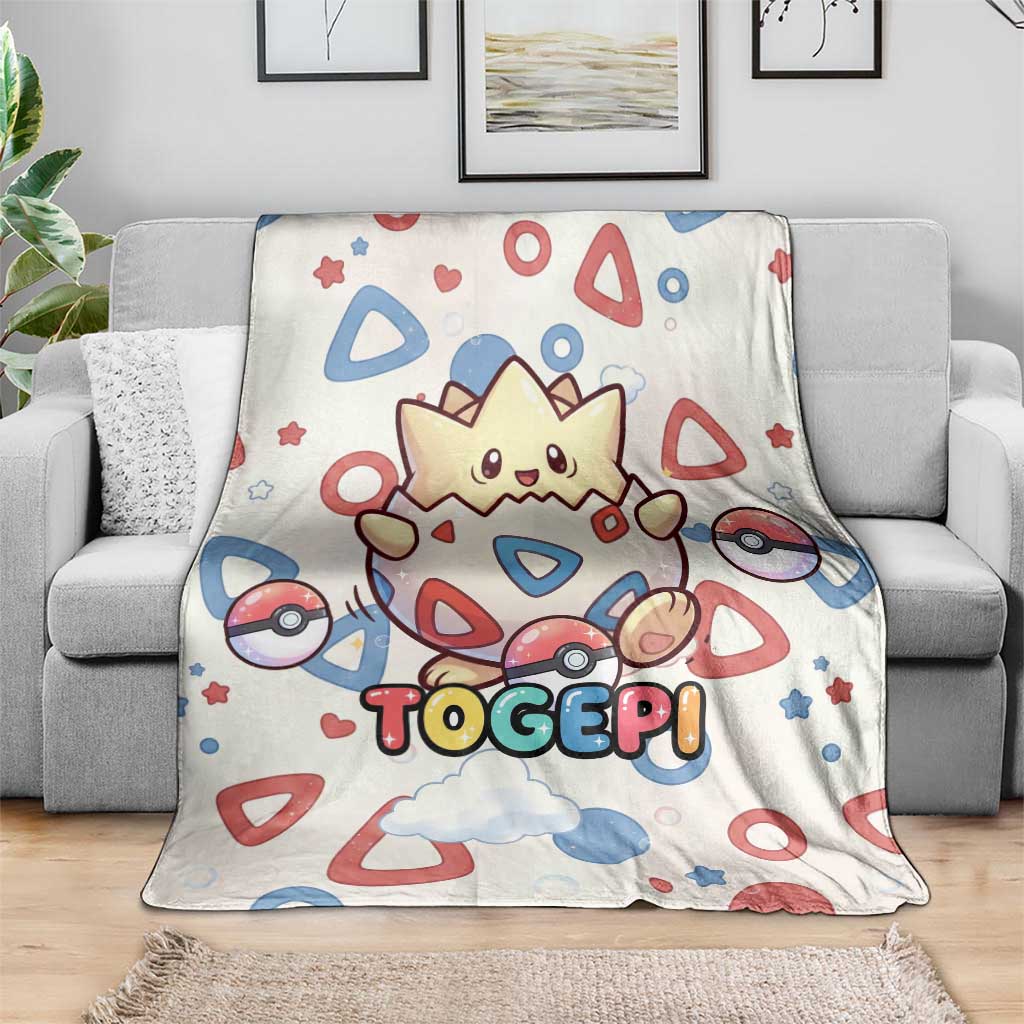 Togepi Blanket Joyful Eggshell Whimsy Art