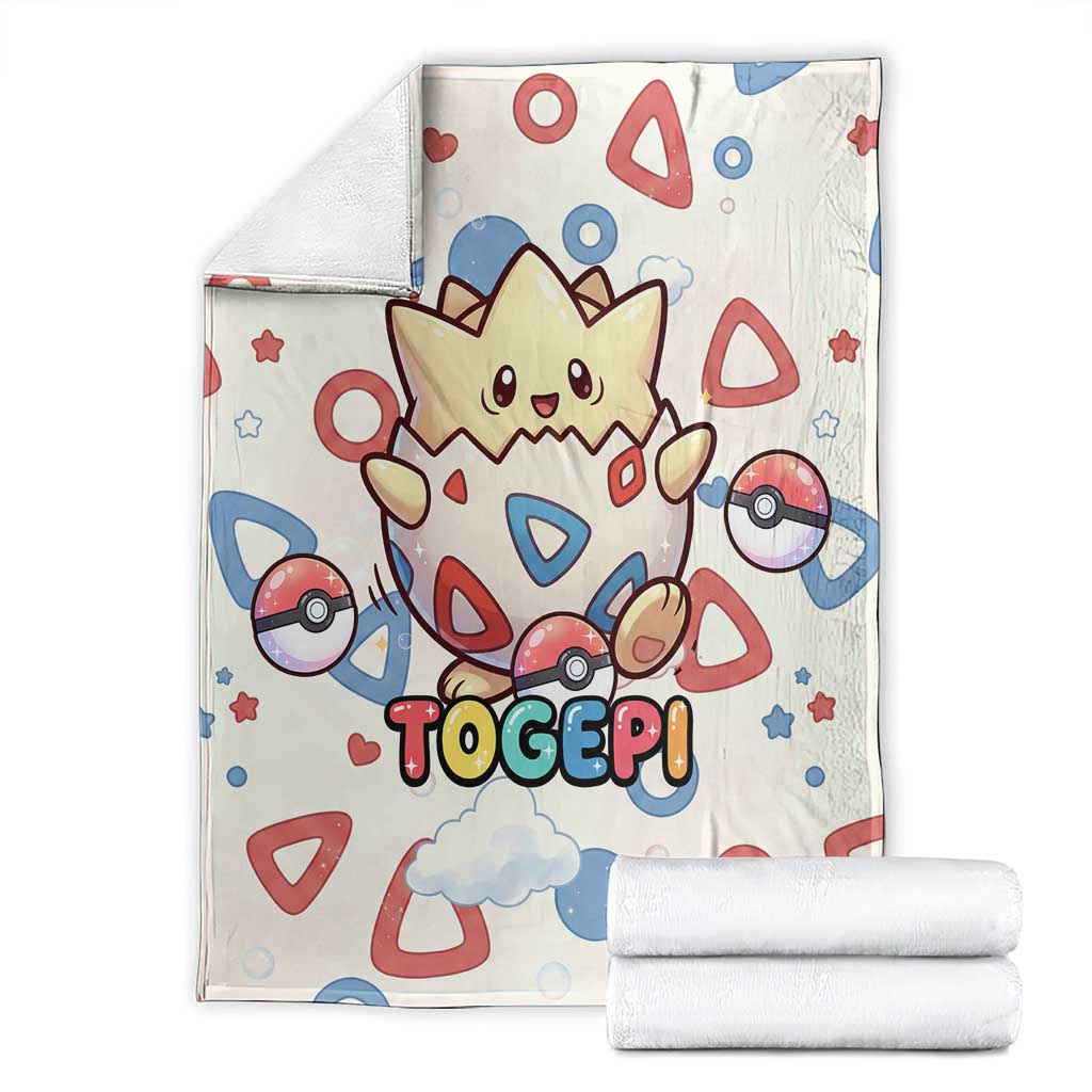 Togepi Blanket Joyful Eggshell Whimsy Art