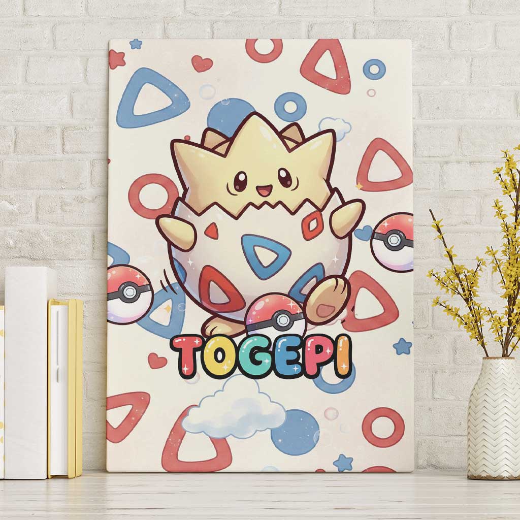 Togepi Canvas Wall Art Joyful Eggshell Whimsy Art