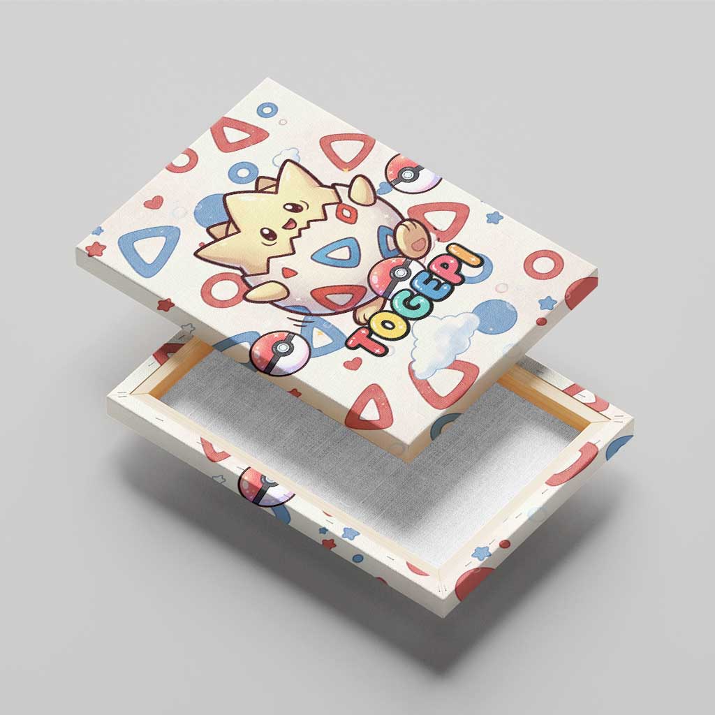 Togepi Canvas Wall Art Joyful Eggshell Whimsy Art