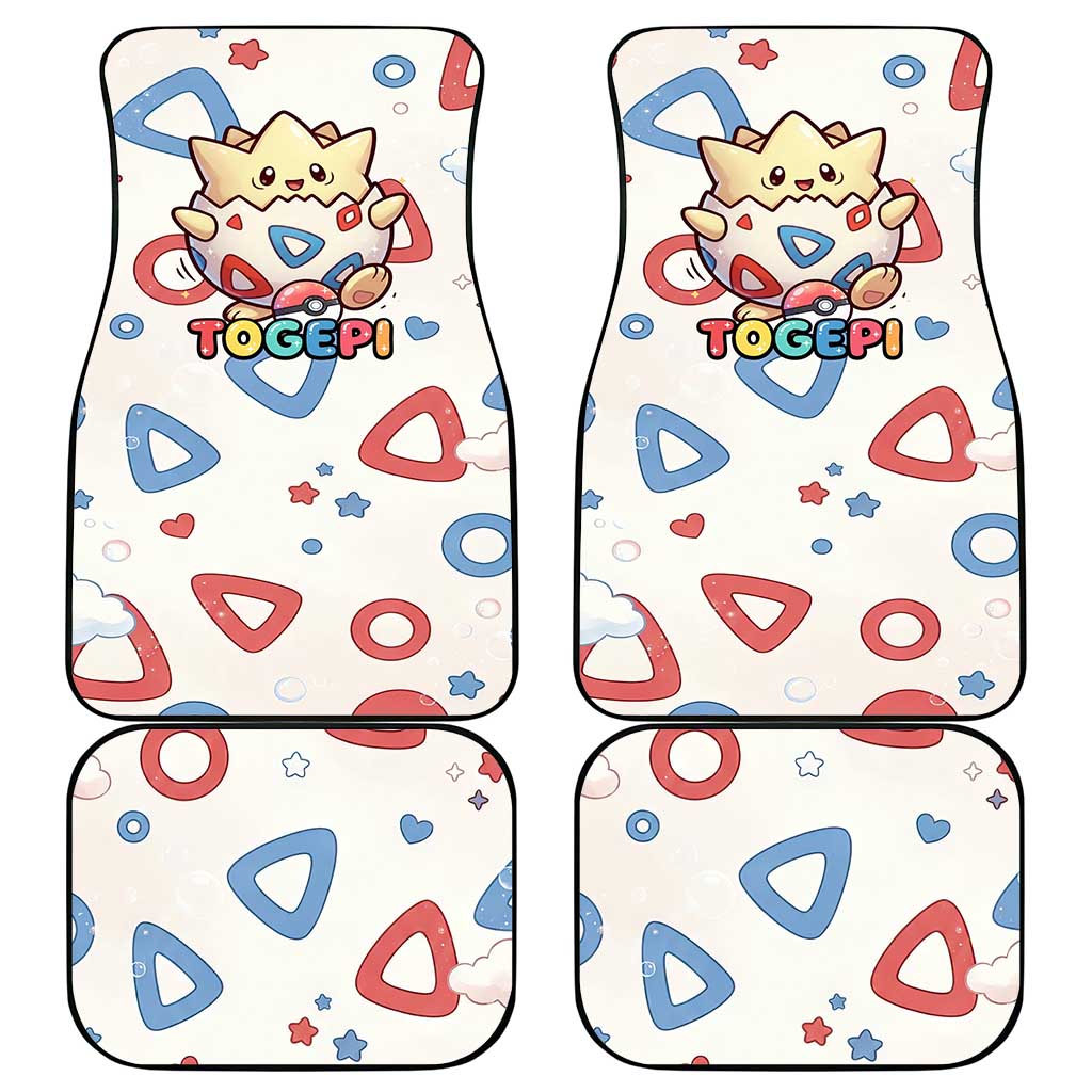 Togepi Car Mats Joyful Eggshell Whimsy Art