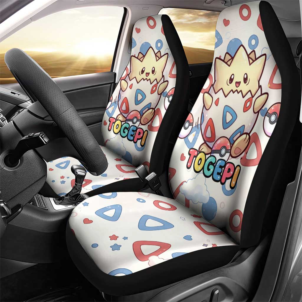 Togepi Car Seat Cover Joyful Eggshell Whimsy Art