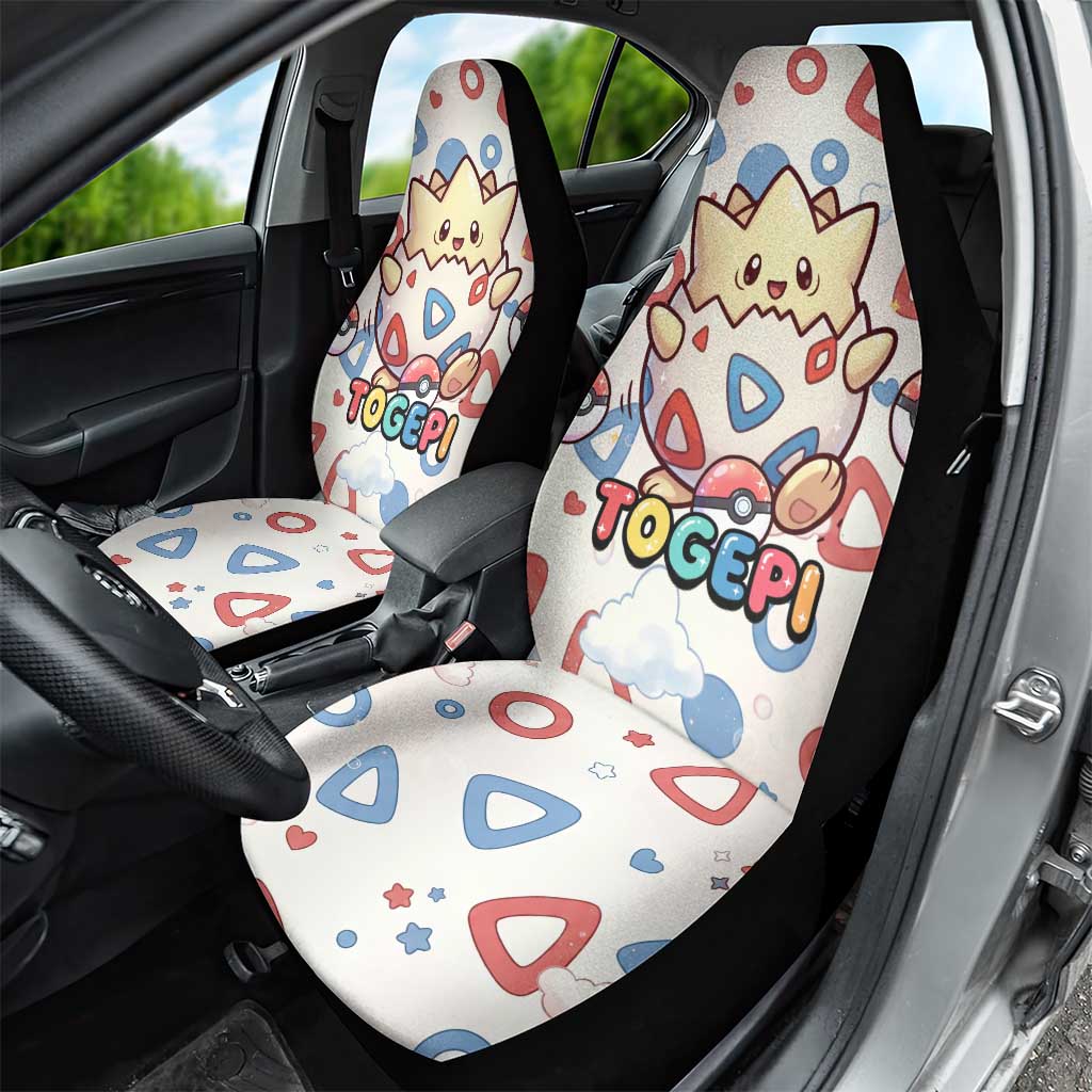 Togepi Car Seat Cover Joyful Eggshell Whimsy Art
