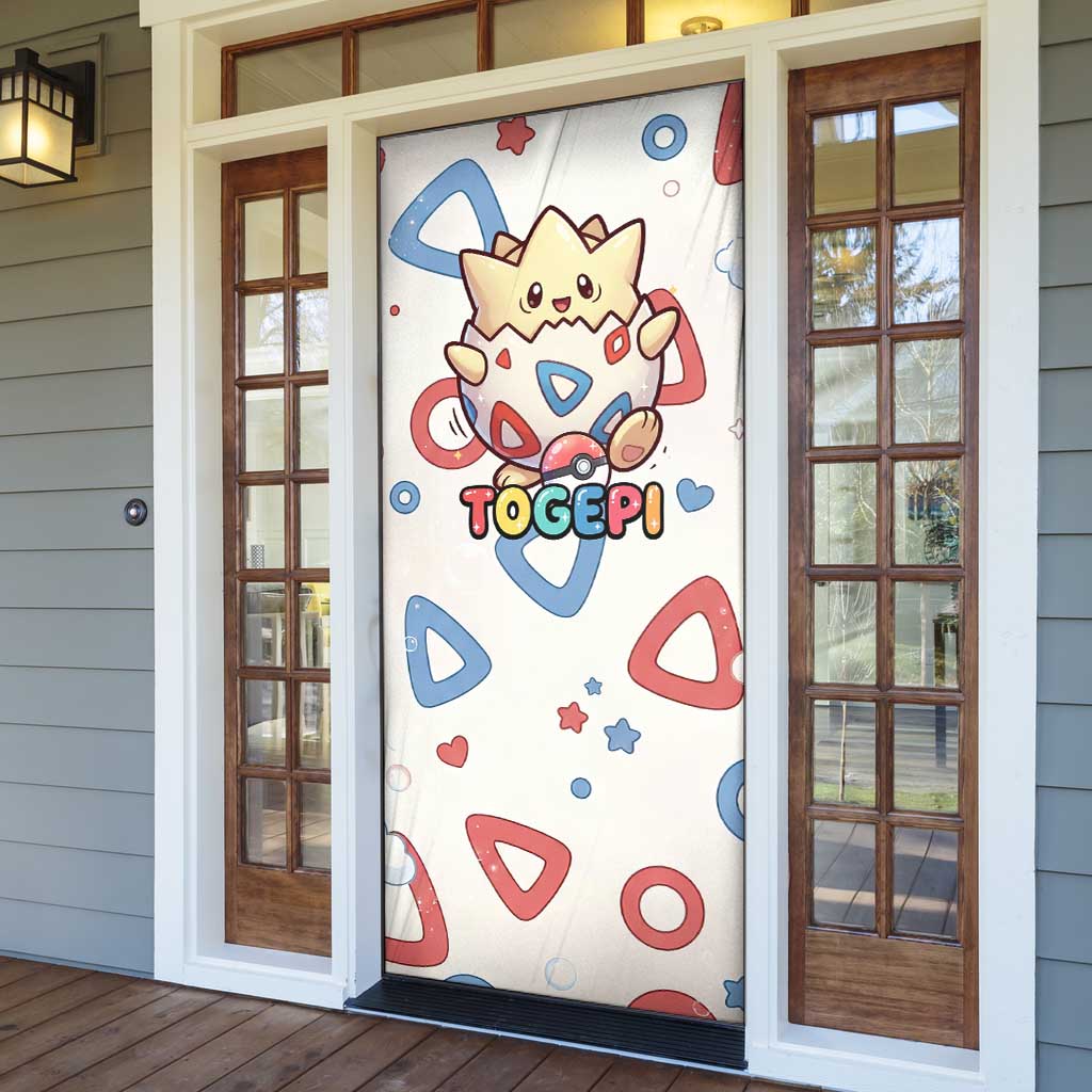 Togepi Door Cover Joyful Eggshell Whimsy Art