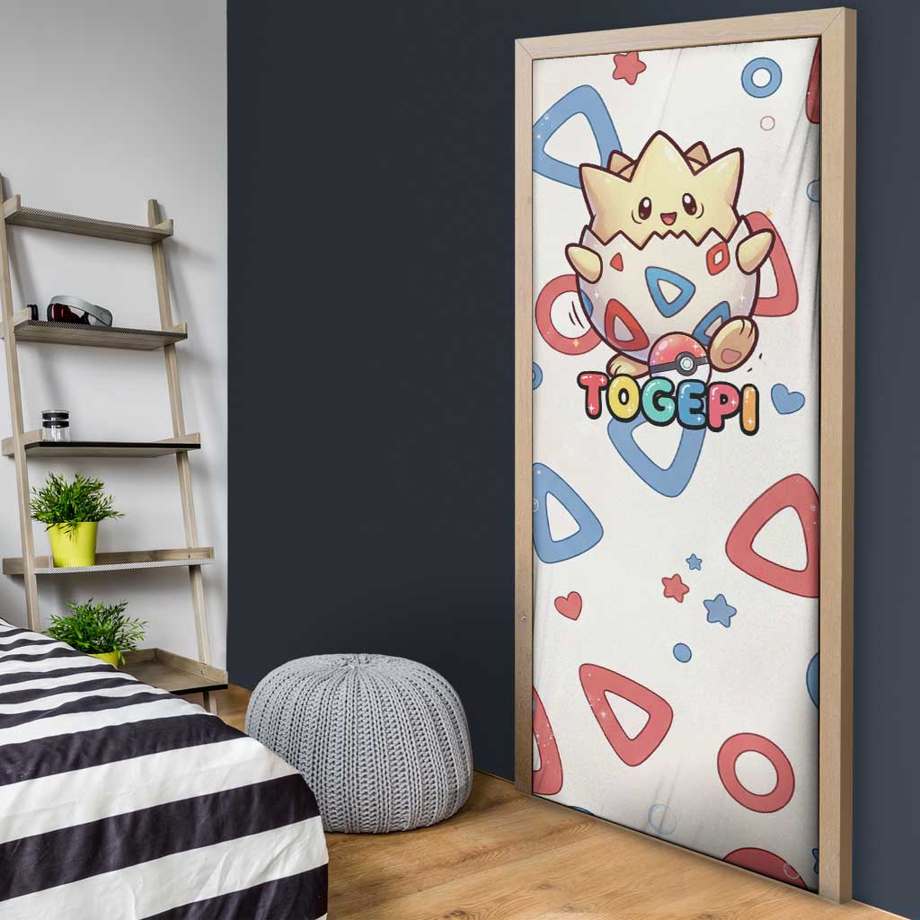 Togepi Door Cover Joyful Eggshell Whimsy Art