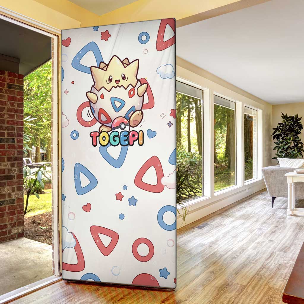 Togepi Door Cover Joyful Eggshell Whimsy Art