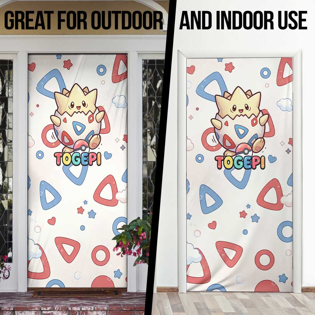 Togepi Door Cover Joyful Eggshell Whimsy Art