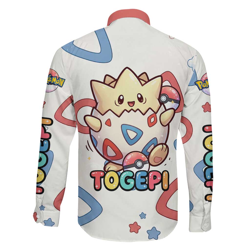 Togepi Family Matching Long Sleeve Bodycon Dress and Hawaiian Shirt Joyful Eggshell Whimsy Art