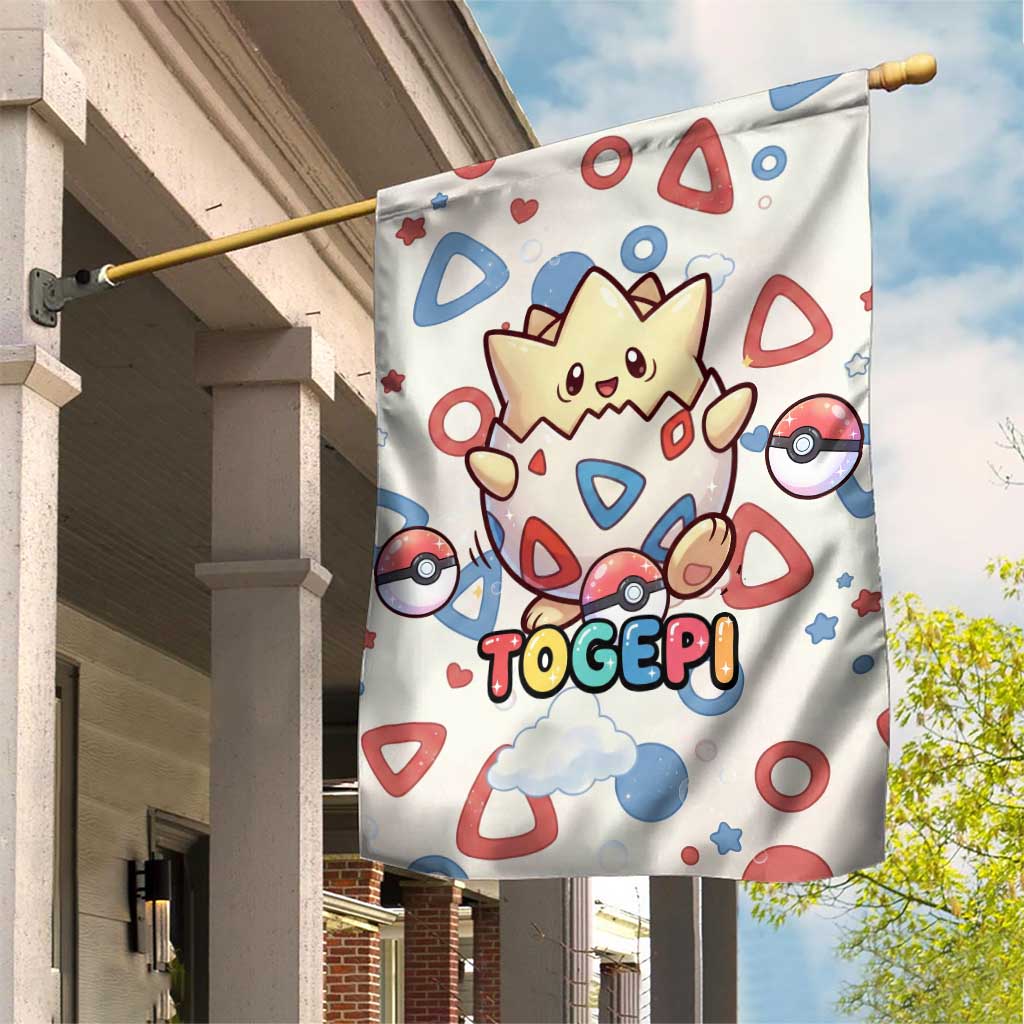Togepi Garden Flag Joyful Eggshell Whimsy Art