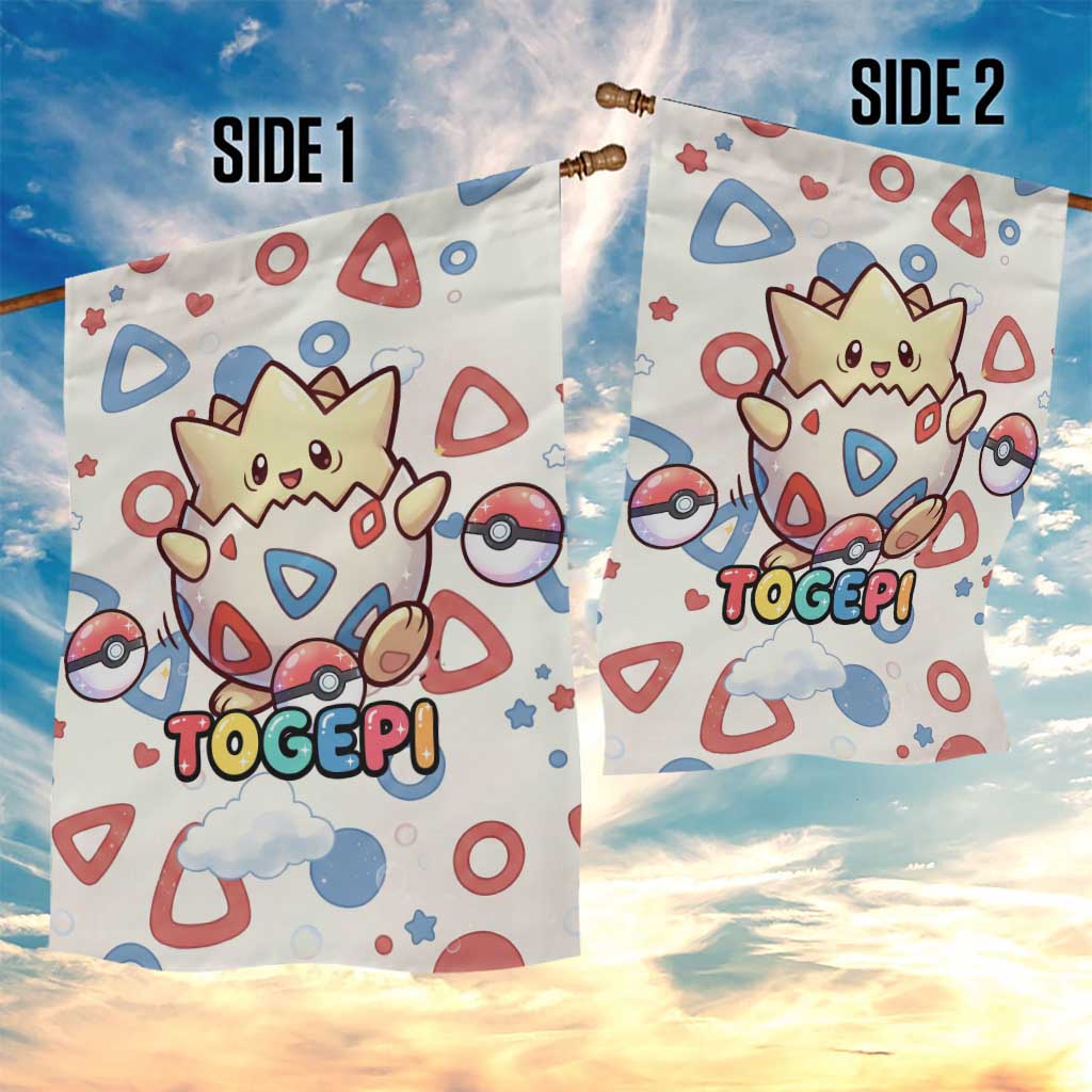 Togepi Garden Flag Joyful Eggshell Whimsy Art
