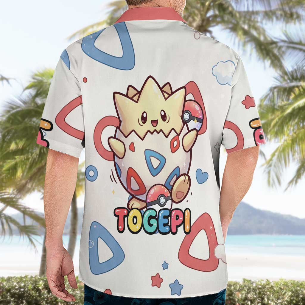 Togepi Hawaiian Shirt Joyful Eggshell Whimsy Art