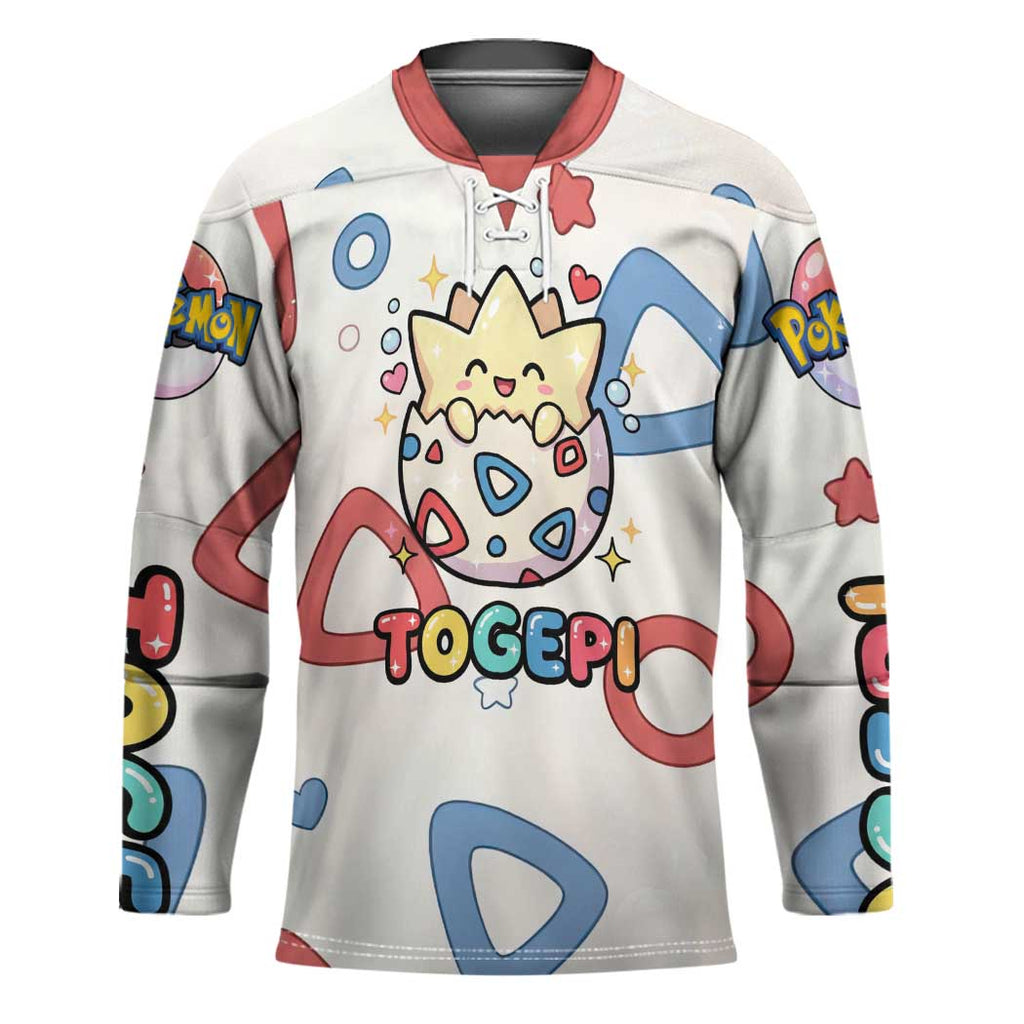 Togepi Hockey Jersey Joyful Eggshell Whimsy Art