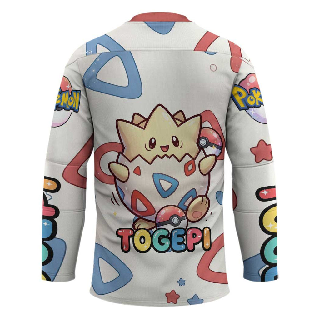 Togepi Hockey Jersey Joyful Eggshell Whimsy Art