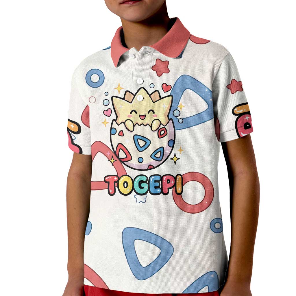Togepi Kid Polo Shirt Joyful Eggshell Whimsy Art