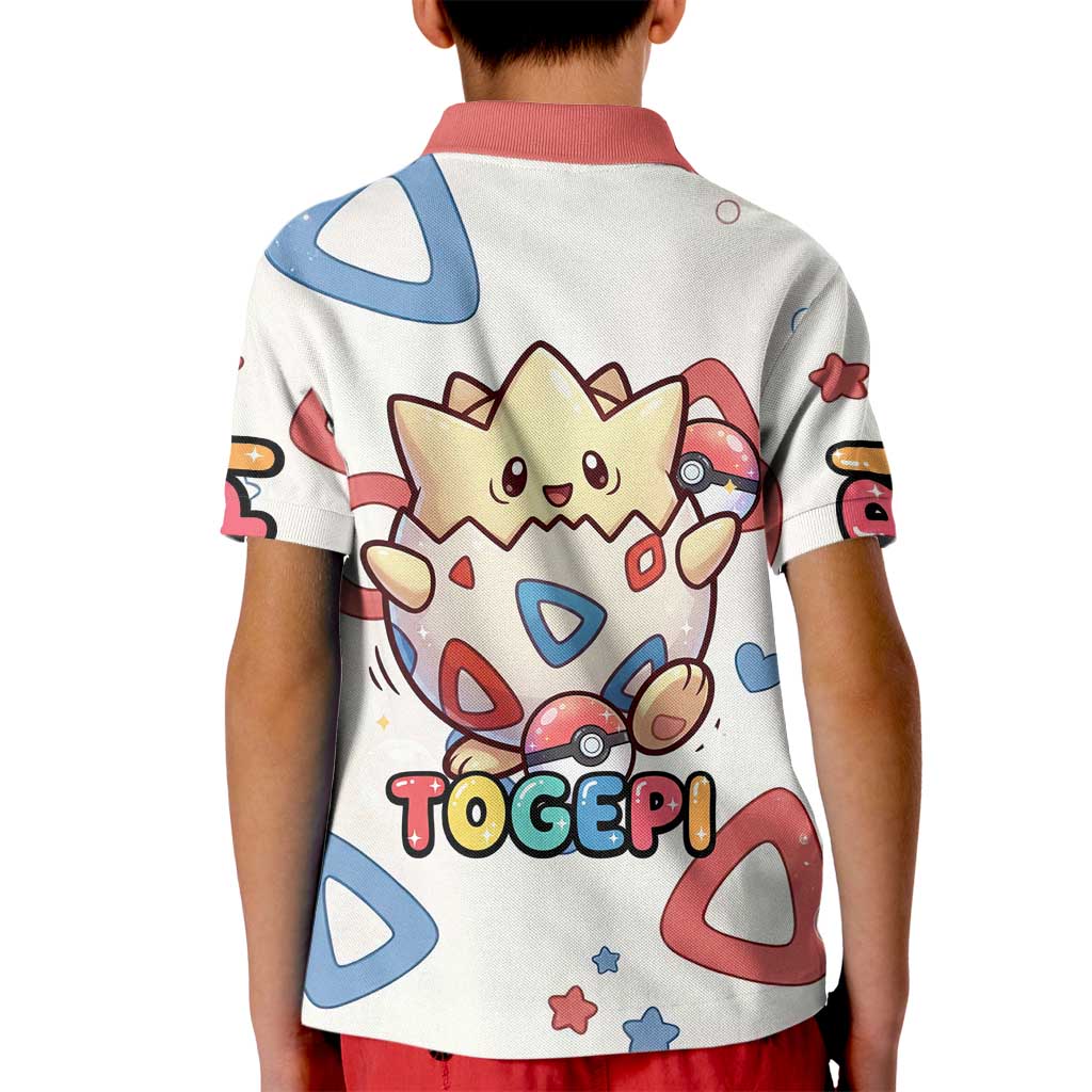 Togepi Kid Polo Shirt Joyful Eggshell Whimsy Art
