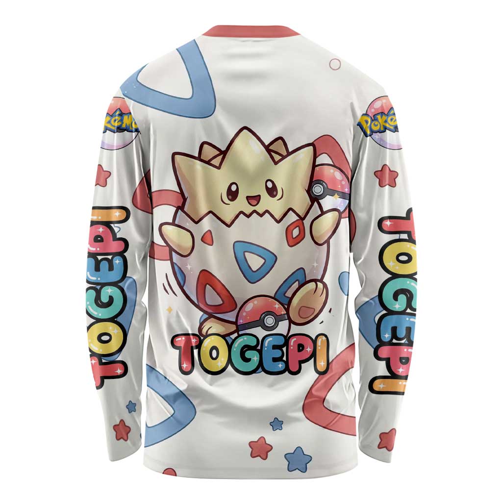 Togepi Long Sleeve Shirt Joyful Eggshell Whimsy Art