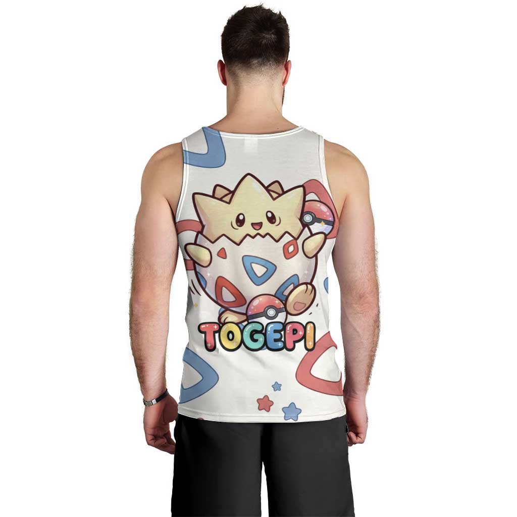 Togepi Men Tank Top Joyful Eggshell Whimsy Art