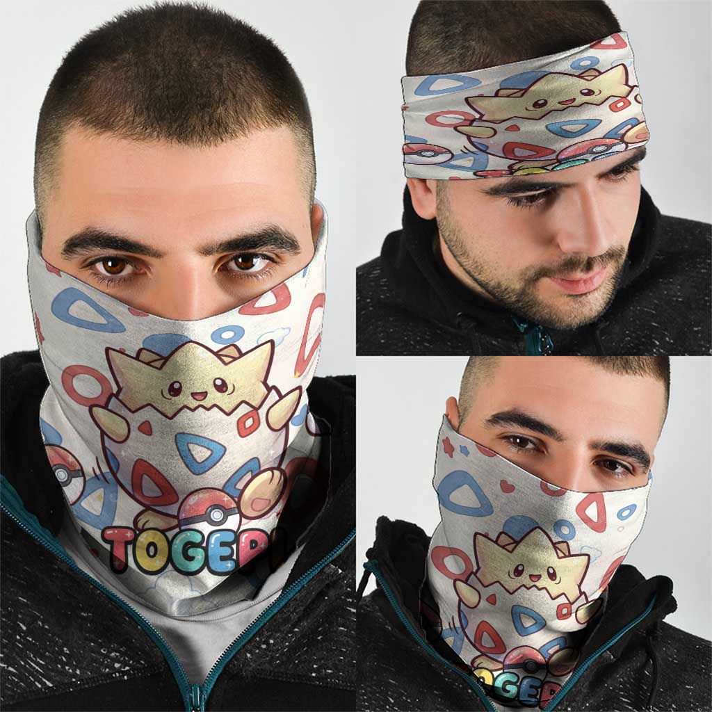Togepi Neck Gaiter Joyful Eggshell Whimsy Art