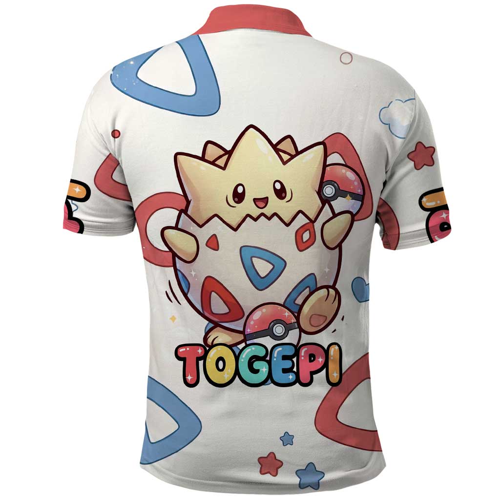 Togepi Polo Shirt Joyful Eggshell Whimsy Art