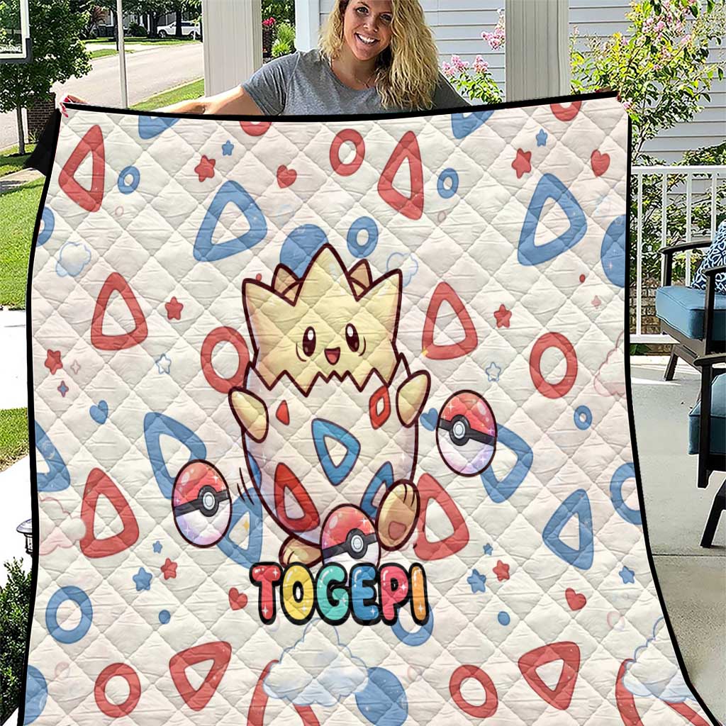 Togepi Quilt Joyful Eggshell Whimsy Art