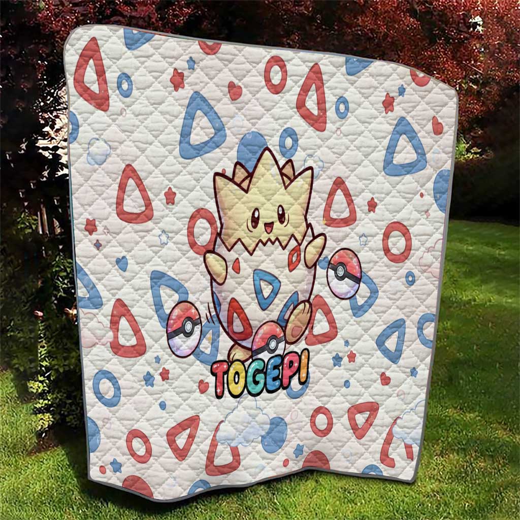 Togepi Quilt Joyful Eggshell Whimsy Art