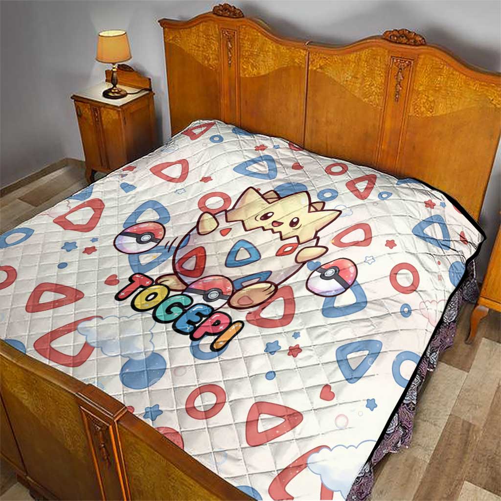 Togepi Quilt Joyful Eggshell Whimsy Art