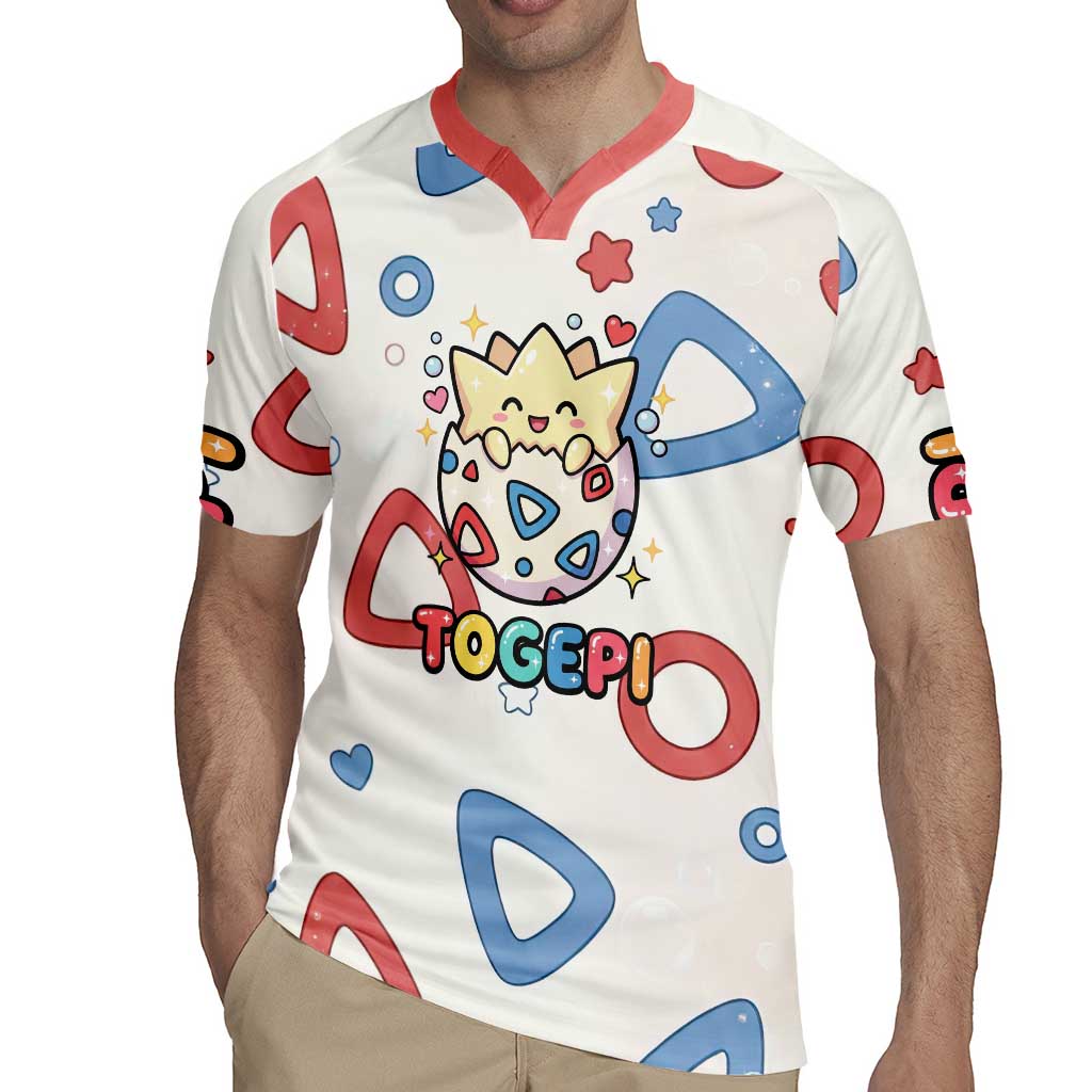 Togepi Rugby Jersey Joyful Eggshell Whimsy Art