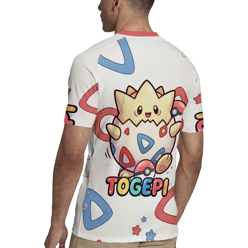 Togepi Rugby Jersey Joyful Eggshell Whimsy Art