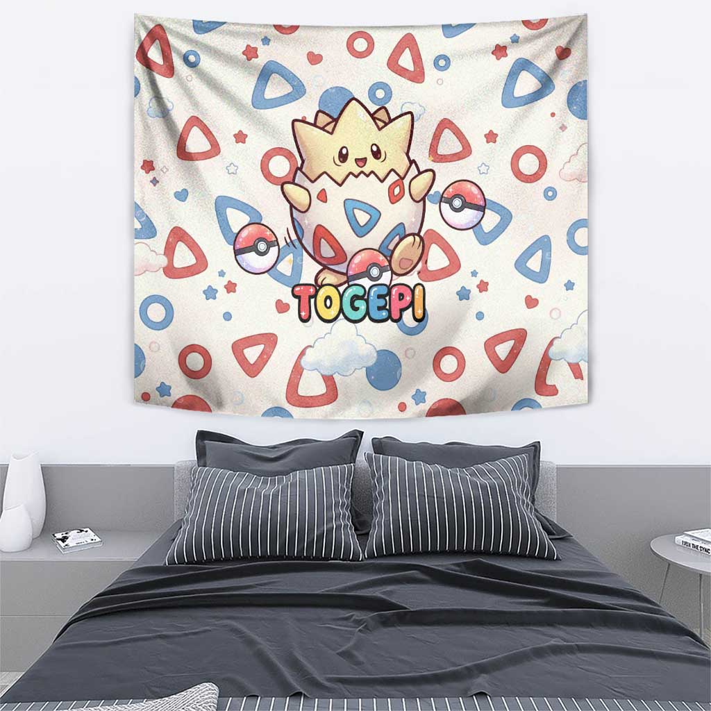 Togepi Tapestry Joyful Eggshell Whimsy Art