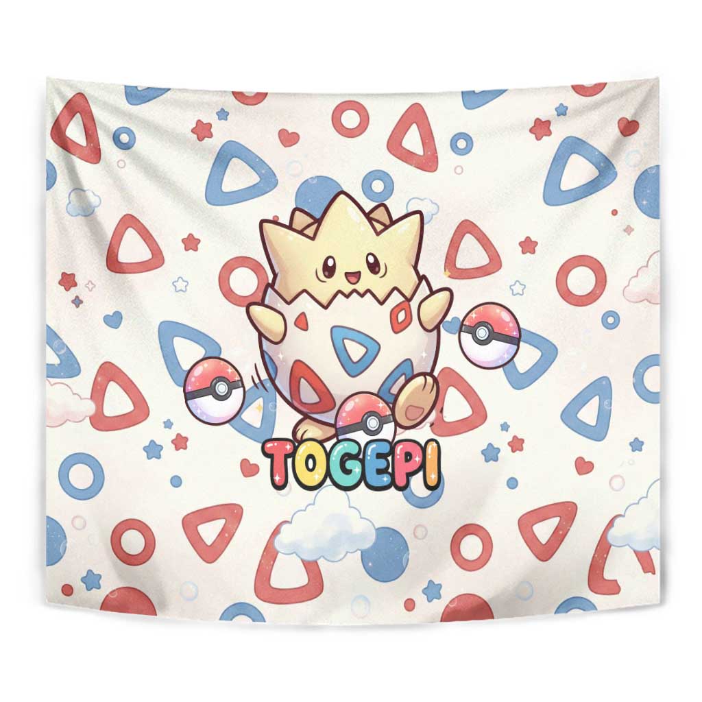 Togepi Tapestry Joyful Eggshell Whimsy Art