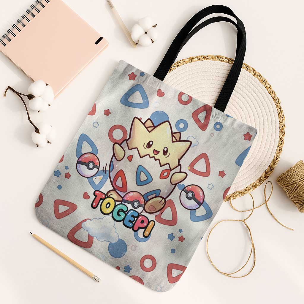 Togepi Tote Bag Joyful Eggshell Whimsy Art