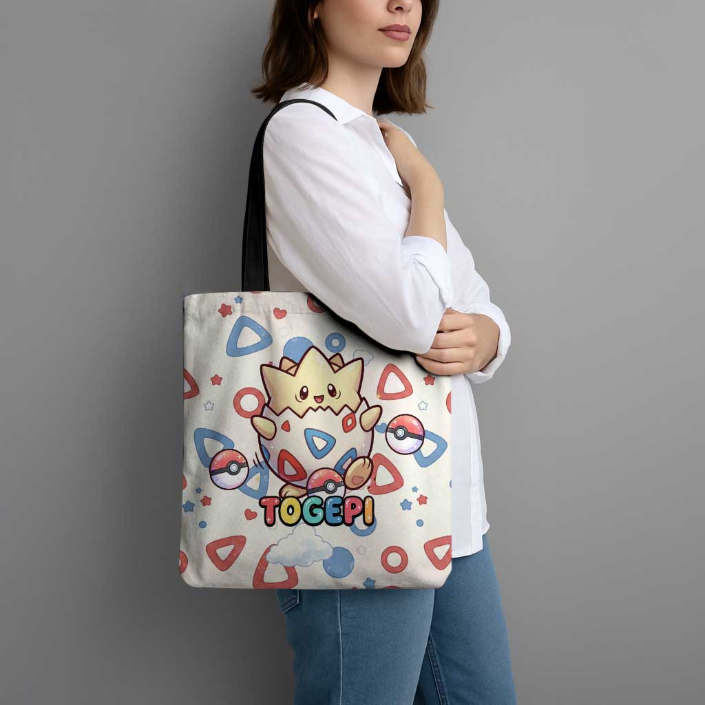 Togepi Tote Bag Joyful Eggshell Whimsy Art
