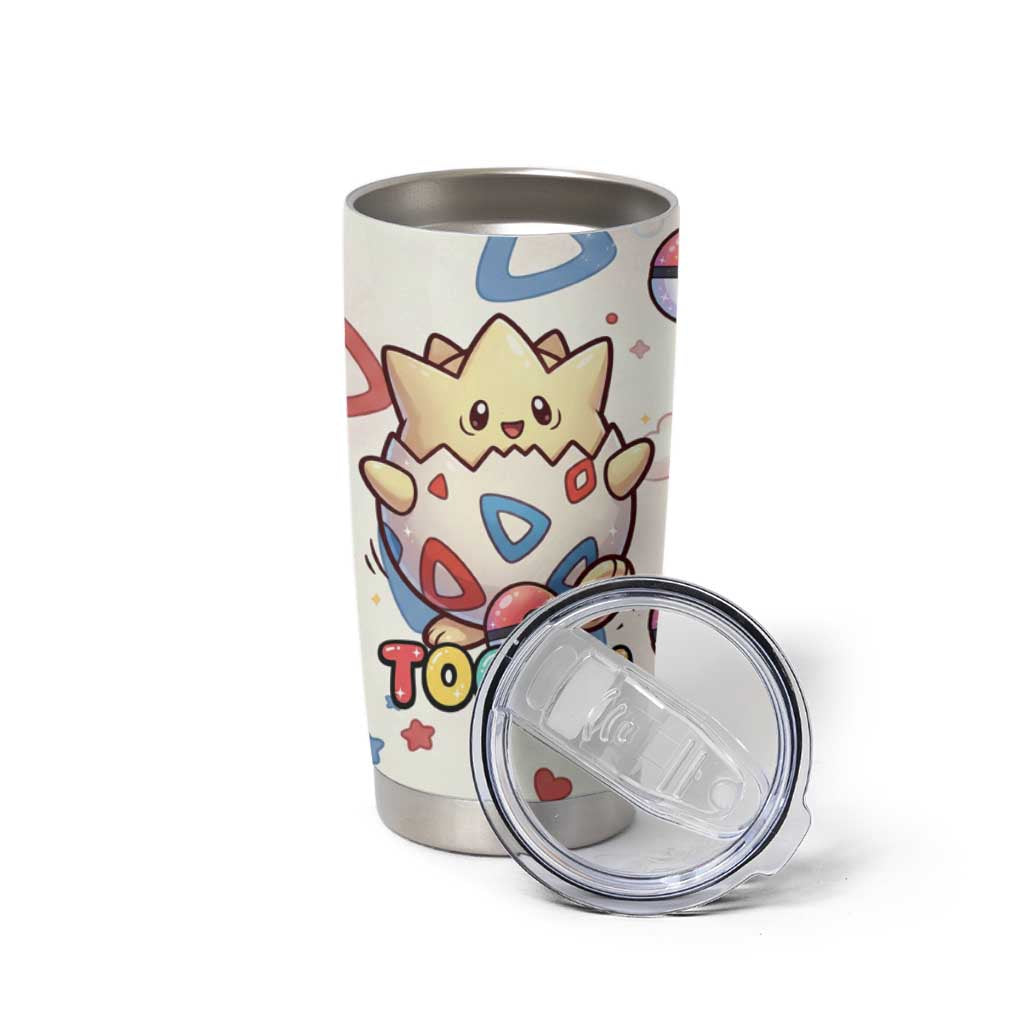 Togepi Tumbler Cup Joyful Eggshell Whimsy Art