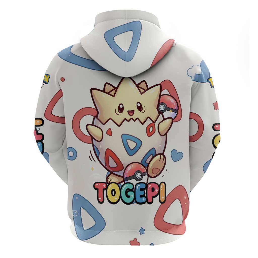 Togepi Zip Hoodie Joyful Eggshell Whimsy Art
