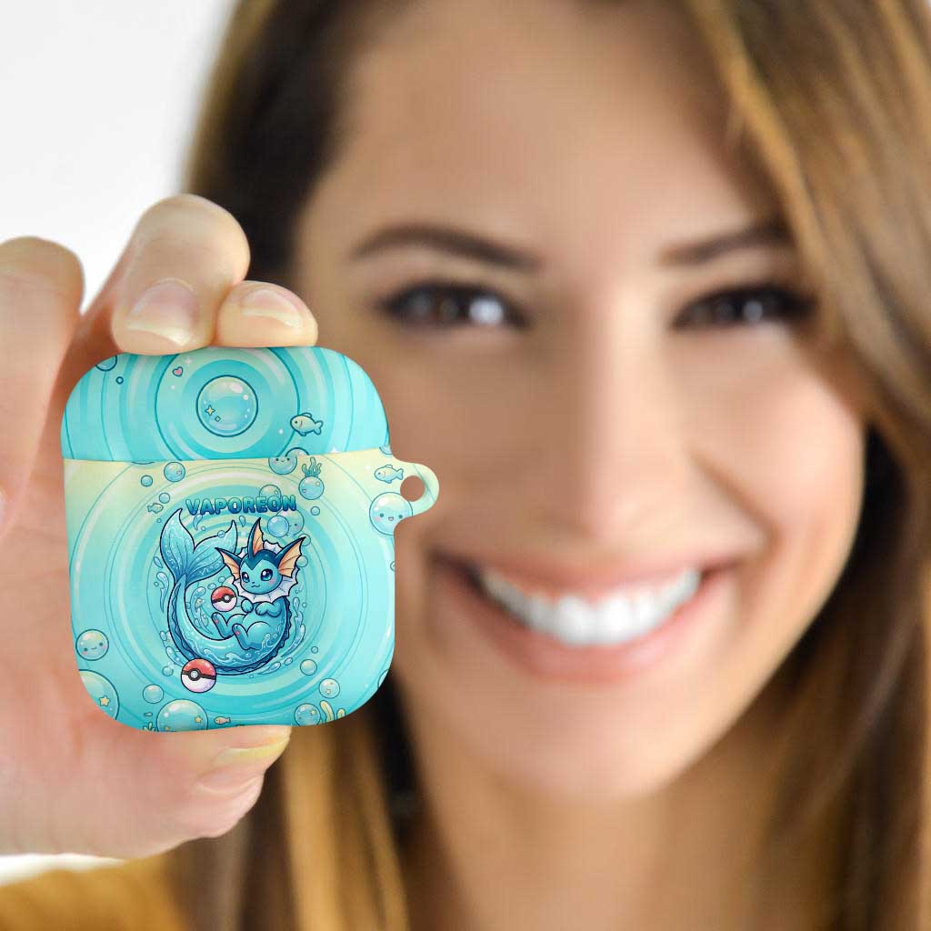 Vaporeon AirPods Case Dreamy Ocean Bubble Fantasy Art