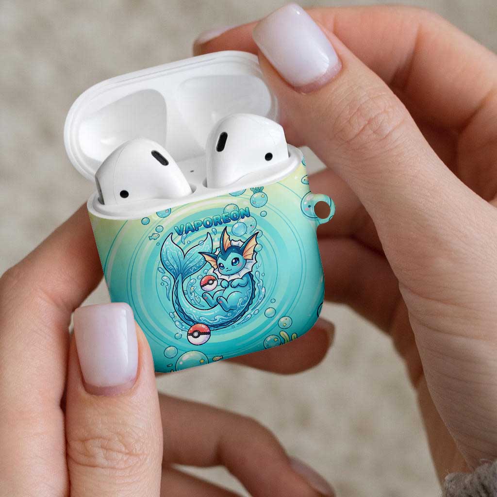Vaporeon AirPods Case Dreamy Ocean Bubble Fantasy Art