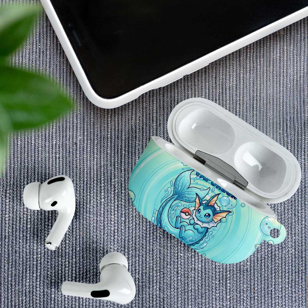 Vaporeon AirPods Case Dreamy Ocean Bubble Fantasy Art