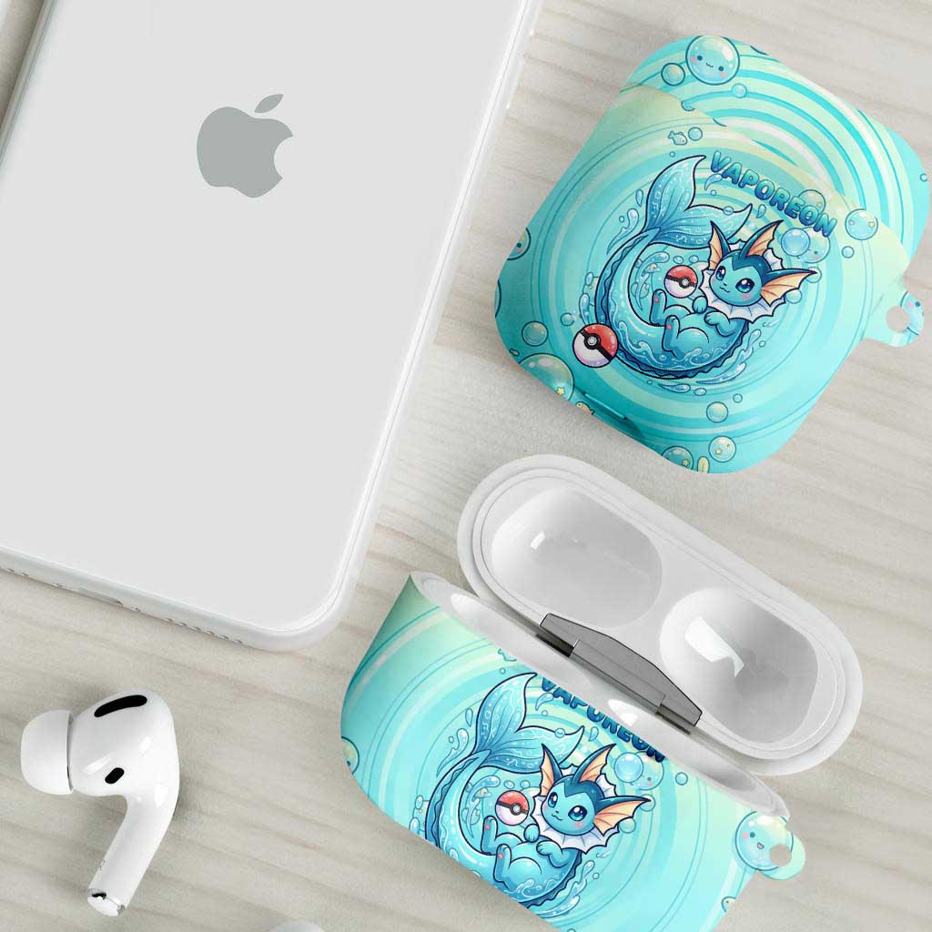 Vaporeon AirPods Case Dreamy Ocean Bubble Fantasy Art