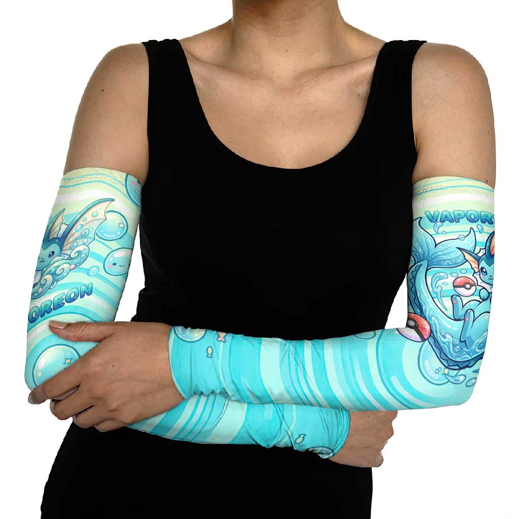 Vaporeon Arm Sleeves Dreamy Ocean Bubble Fantasy Art