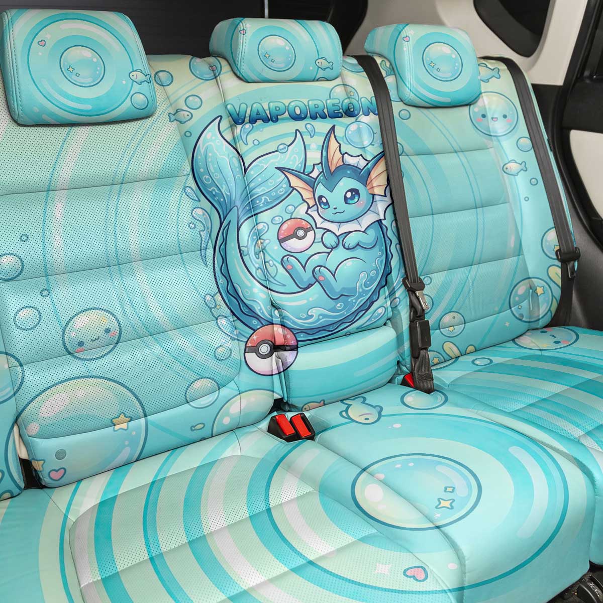 Vaporeon Back Car Seat Cover Dreamy Ocean Bubble Fantasy Art