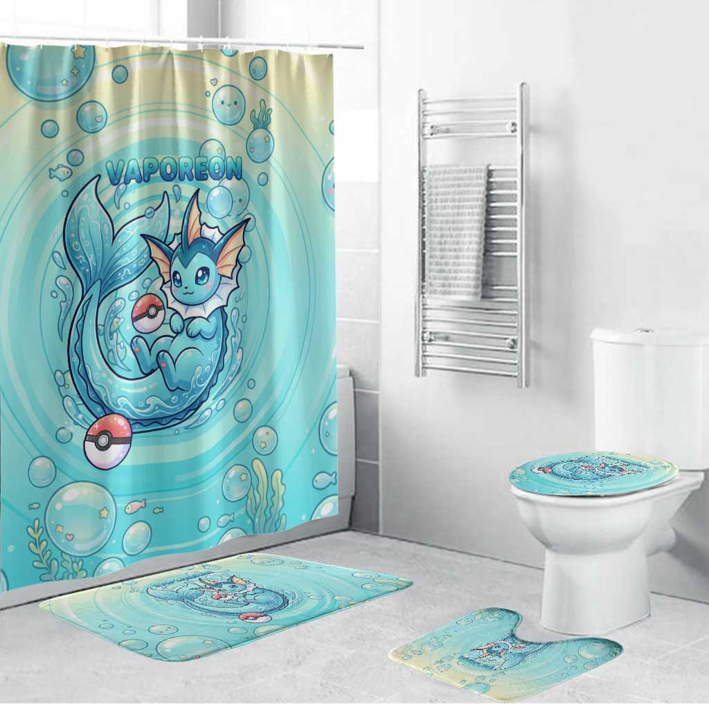 Vaporeon Bathroom Set Dreamy Ocean Bubble Fantasy Art