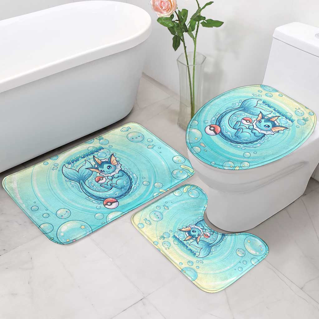 Vaporeon Bathroom Set Dreamy Ocean Bubble Fantasy Art