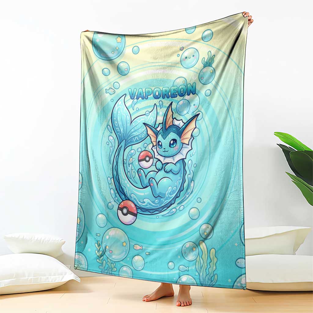 Vaporeon Blanket Dreamy Ocean Bubble Fantasy Art