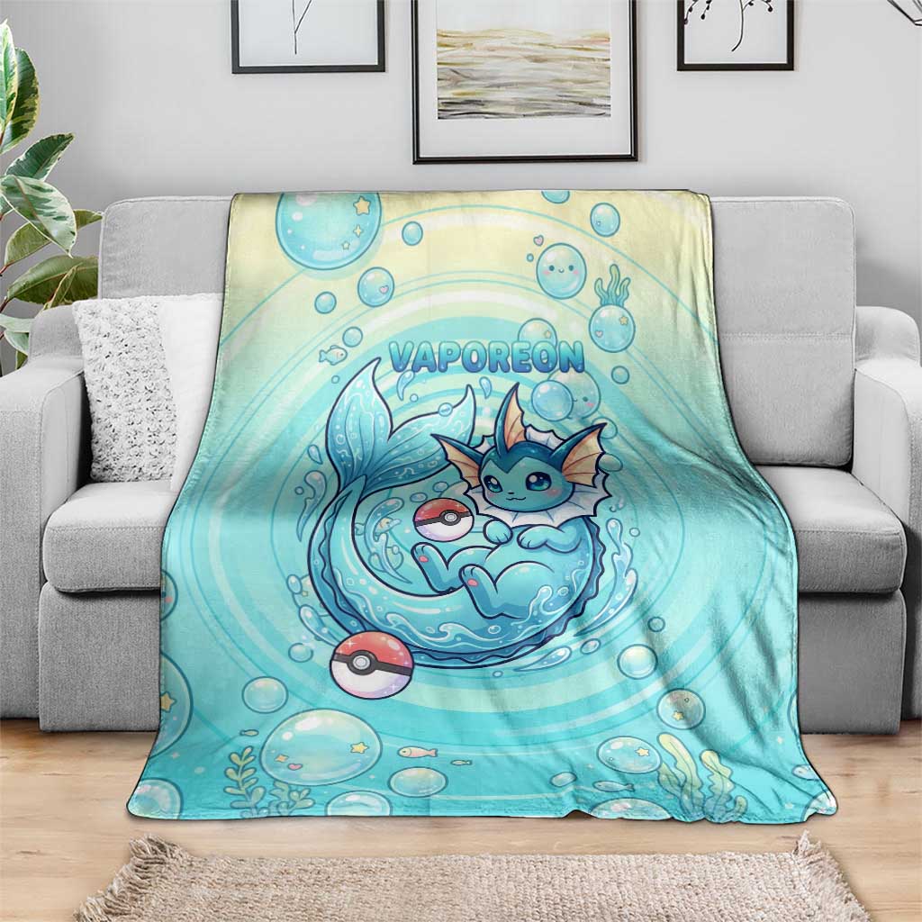 Vaporeon Blanket Dreamy Ocean Bubble Fantasy Art