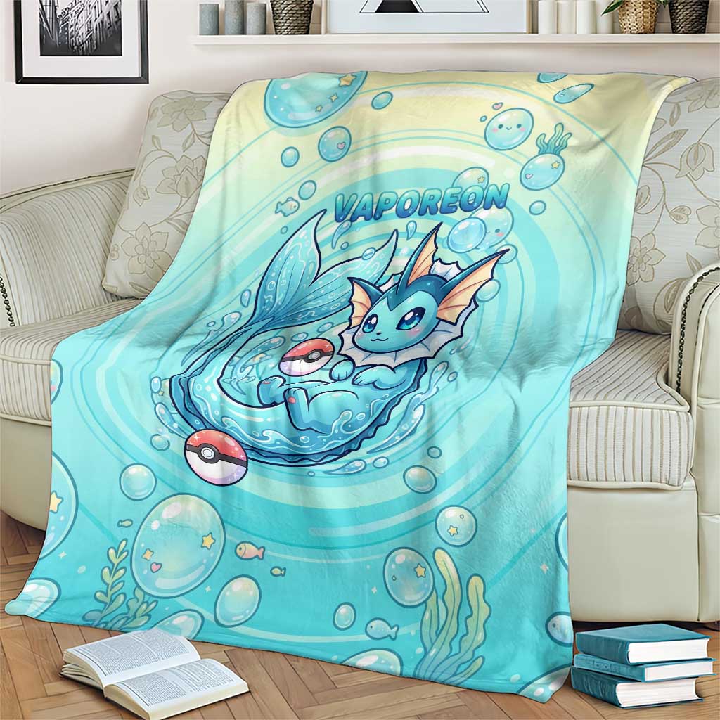 Vaporeon Blanket Dreamy Ocean Bubble Fantasy Art