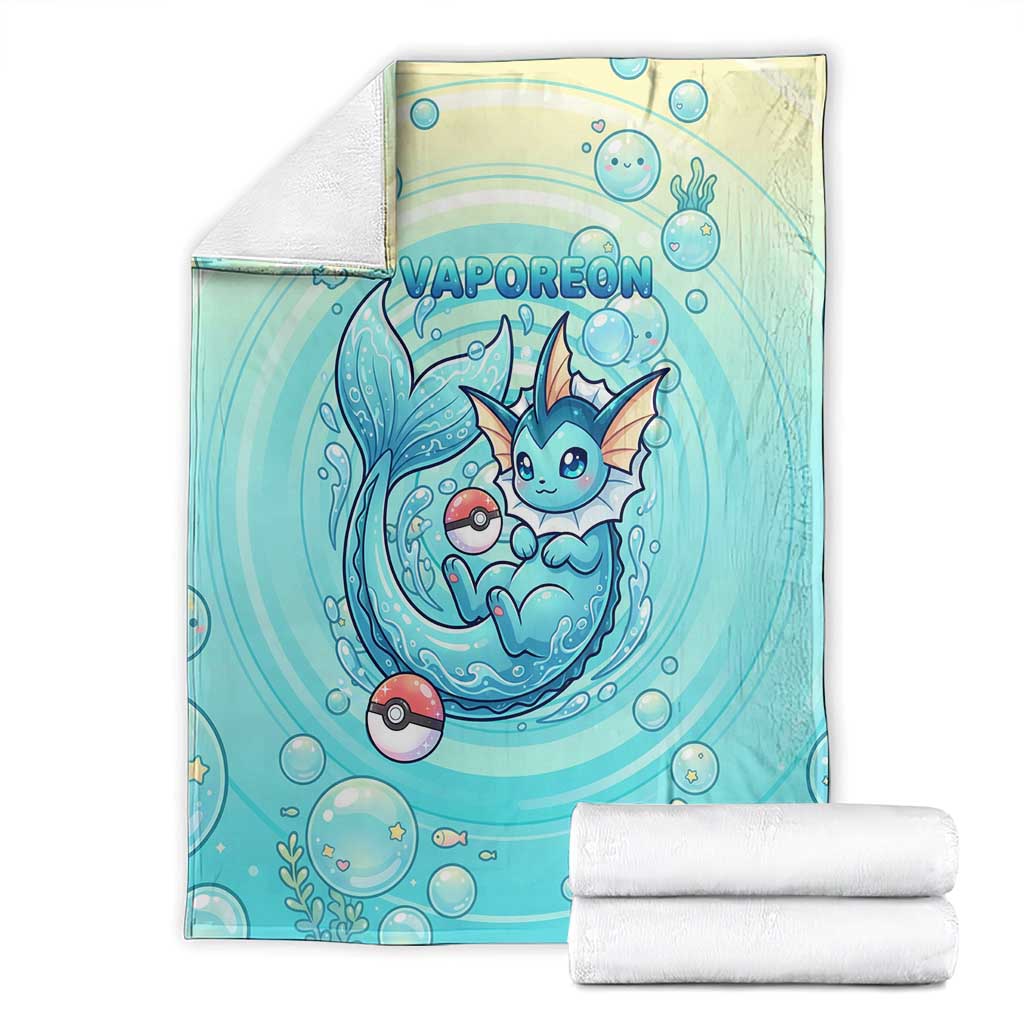 Vaporeon Blanket Dreamy Ocean Bubble Fantasy Art