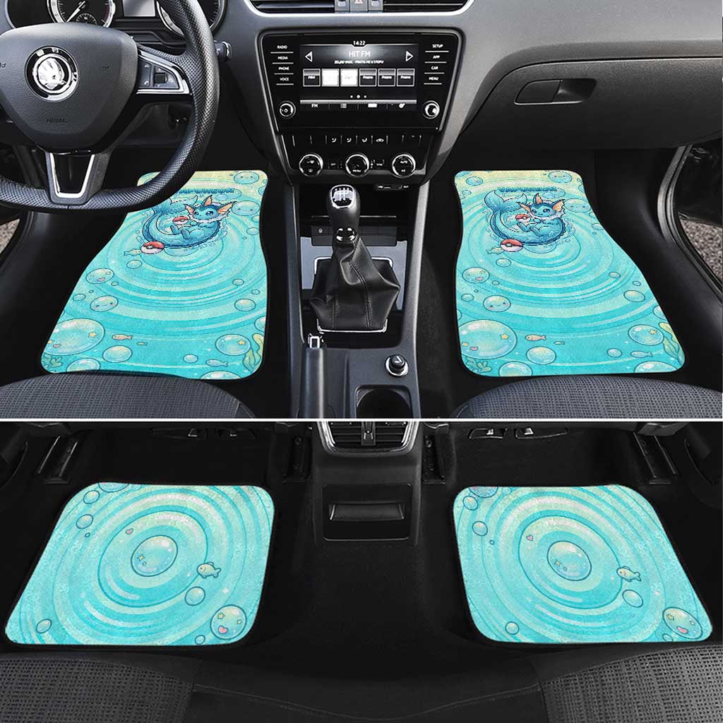 Vaporeon Car Mats Dreamy Ocean Bubble Fantasy Art