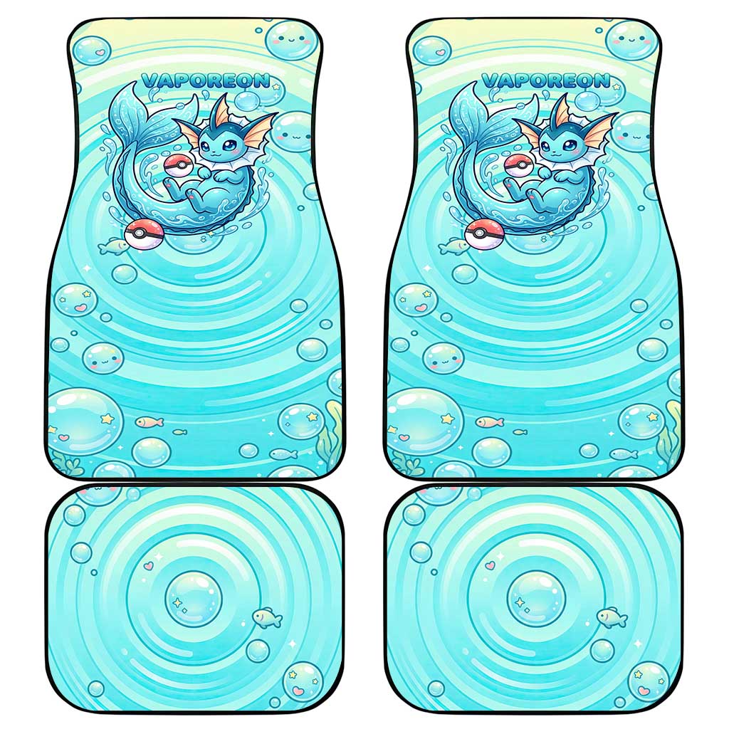 Vaporeon Car Mats Dreamy Ocean Bubble Fantasy Art