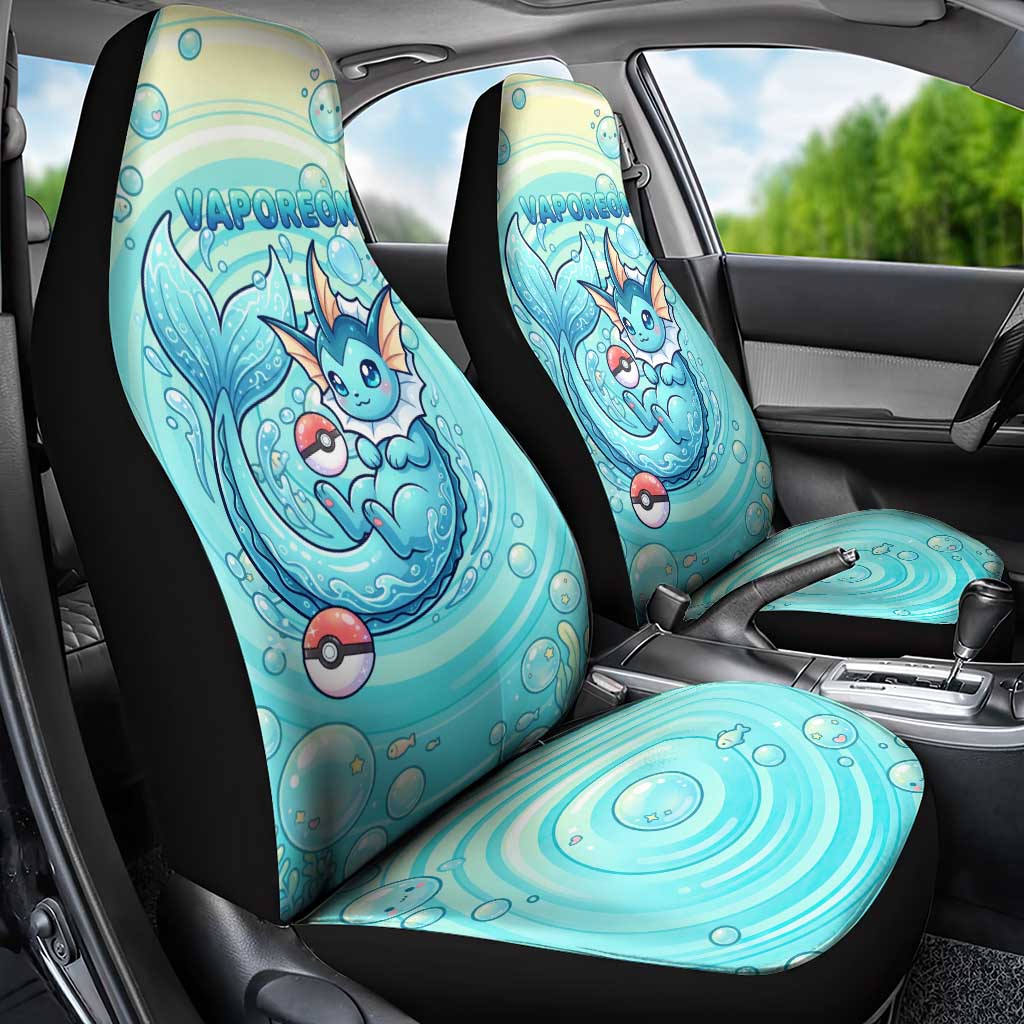Vaporeon Car Seat Cover Dreamy Ocean Bubble Fantasy Art